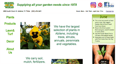 Desktop Screenshot of gardenworldabilene.com