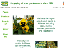 Tablet Screenshot of gardenworldabilene.com